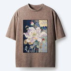 Kyoto lion golden flower tee for summer