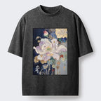 Kyoto lion golden flower tee for summer