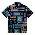 Kyoto-Lion Urban Japanese Signage Button-up Shirt