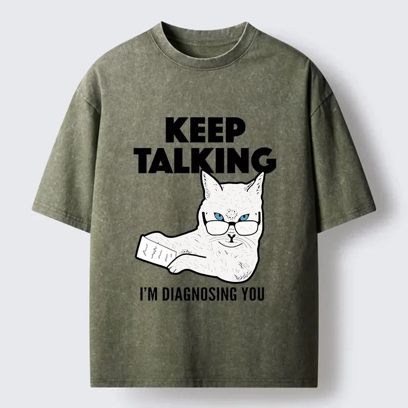 Kyoto-Lion Diagnosing Your Problem Now Washed T-Shirt