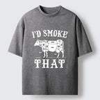 Kyoto-Lion Washed T-Shirt for Streetwear