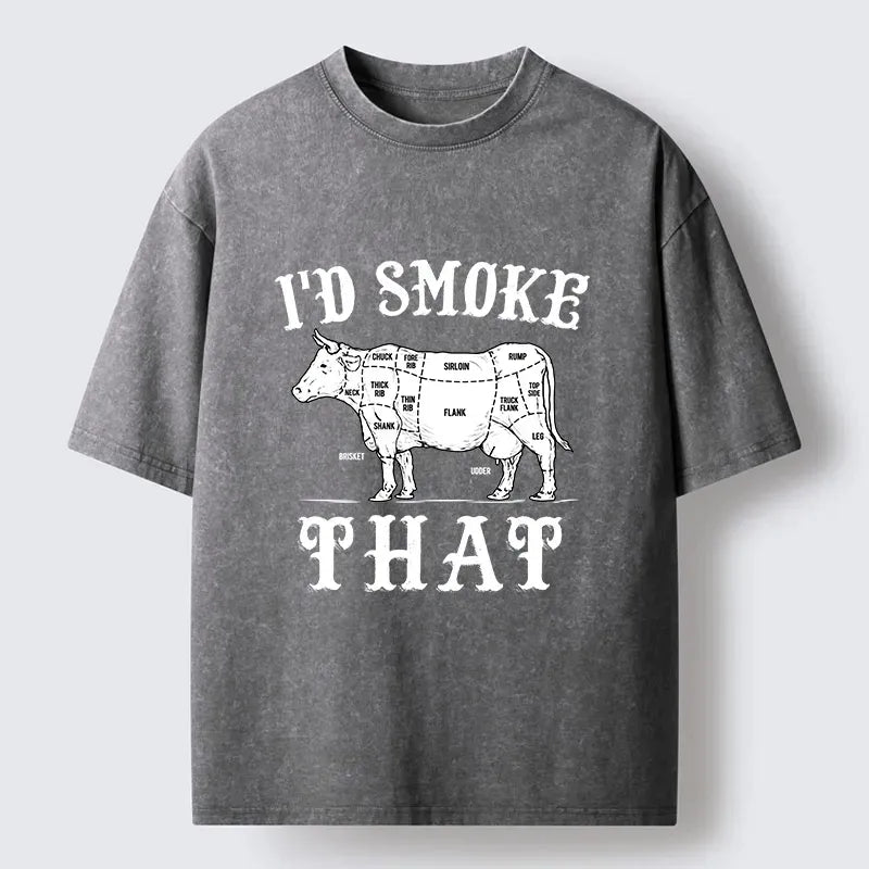 Kyoto-Lion Washed T-Shirt for Streetwear