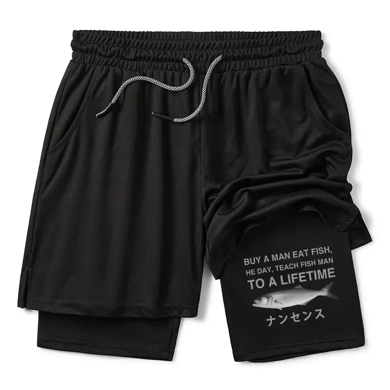 Kyoto-Lion funny training shorts for gym