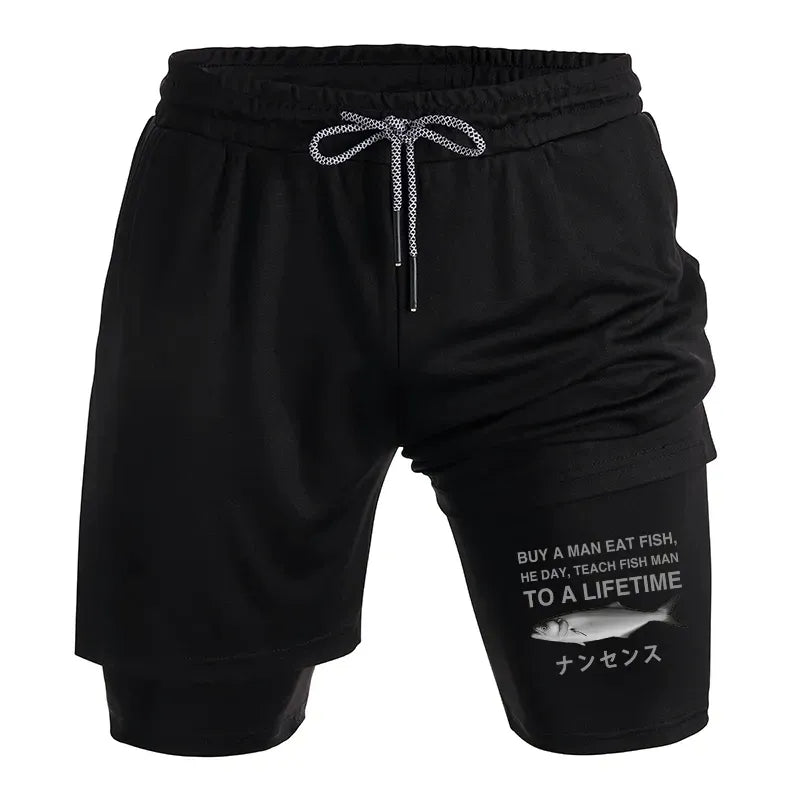 Kyoto-Lion funny training shorts for gym