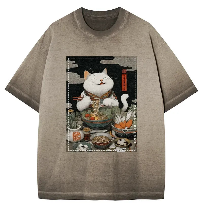 gradient washed cat tee on sale