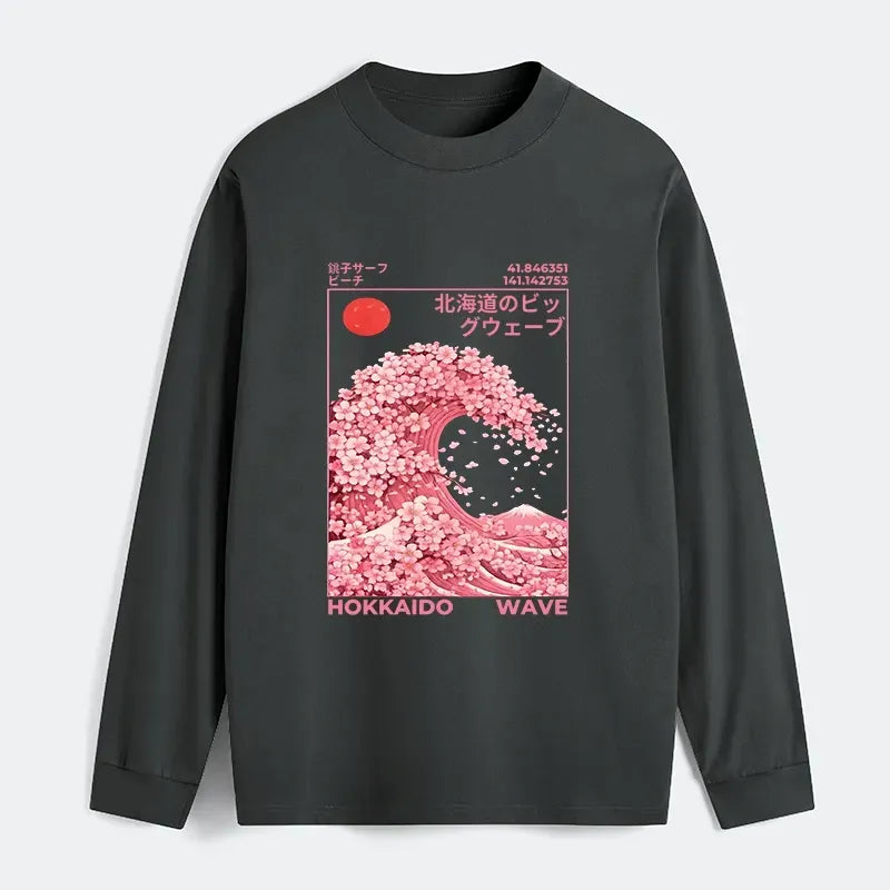 Kyoto Lion Sakura Long Sleeve T-Shirt