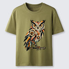 Kyoto-Lion Mechanic Gear Art Owl Classic T-Shirt