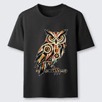 Kyoto-Lion Mechanic Gear Art Owl Classic T-Shirt