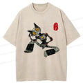 Contemplative Robot Cat T-Shirt