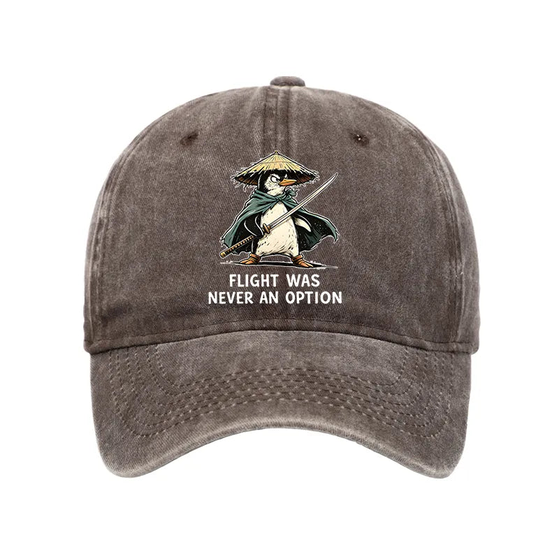 Kyoto-Lion Samurai Penguin Washed Cap