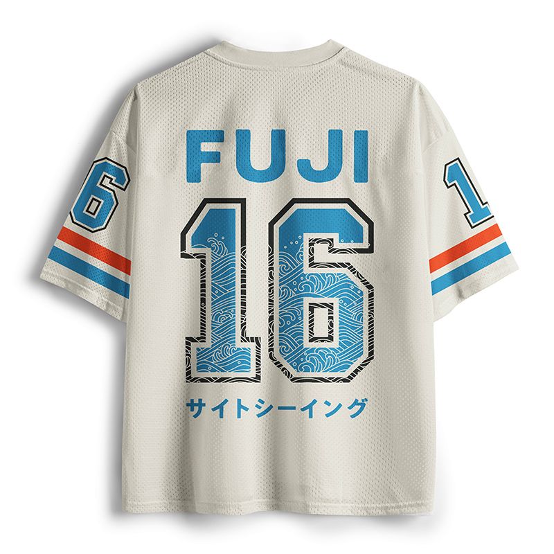 Japanese Kyoto Lion Mesh Jersey Streetwear