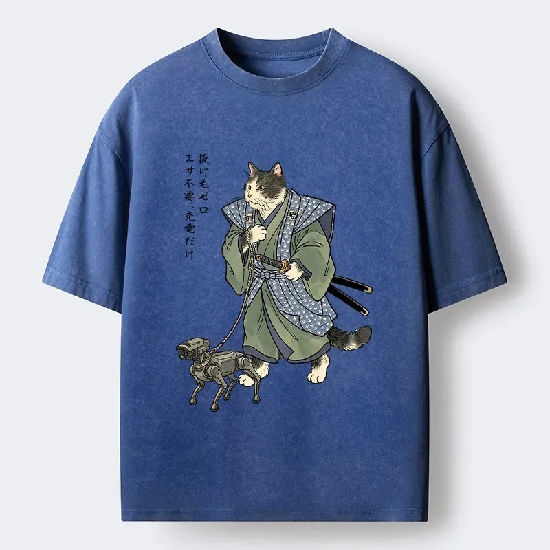 Japanese cat t-shirt for men