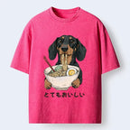 Japanese Art Washed T-Shirt for Daily Wear