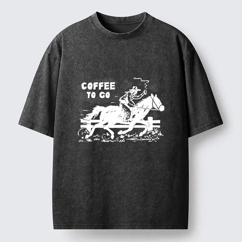 Kyoto Lion Coffee To Go Washed Tee Gift Idea