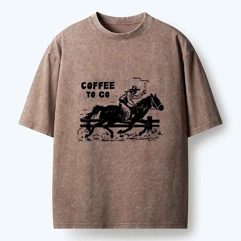 Kyoto Lion Coffee To Go Washed Tee Gift Idea