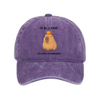 Kyoto-Lion Slow Task Capybara Meme Washed Cap