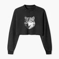 funny wolf meme sweatshirt for daily wear