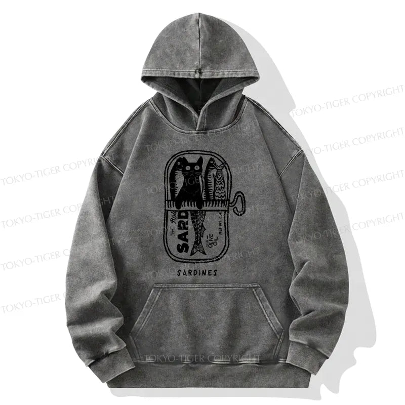 Kyoto Lion Cat Sardine Can Hoodie