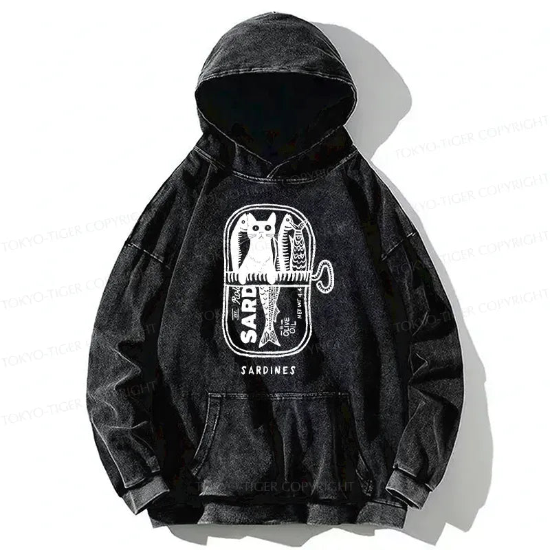 Kyoto Lion Cat Sardine Can Hoodie
