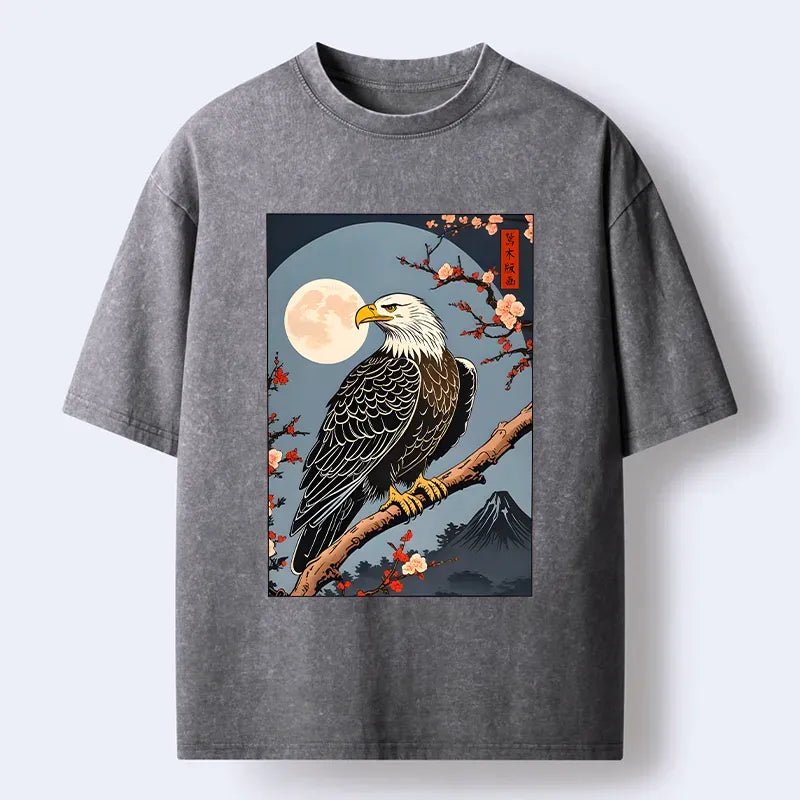 Ukiyo-e Eagle T-Shirt Free Shipping