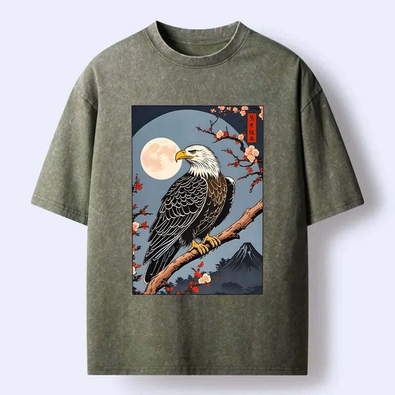 Ukiyo-e Eagle T-Shirt Free Shipping