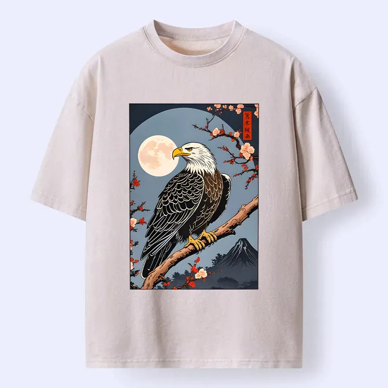 Ukiyo-e Eagle T-Shirt Free Shipping