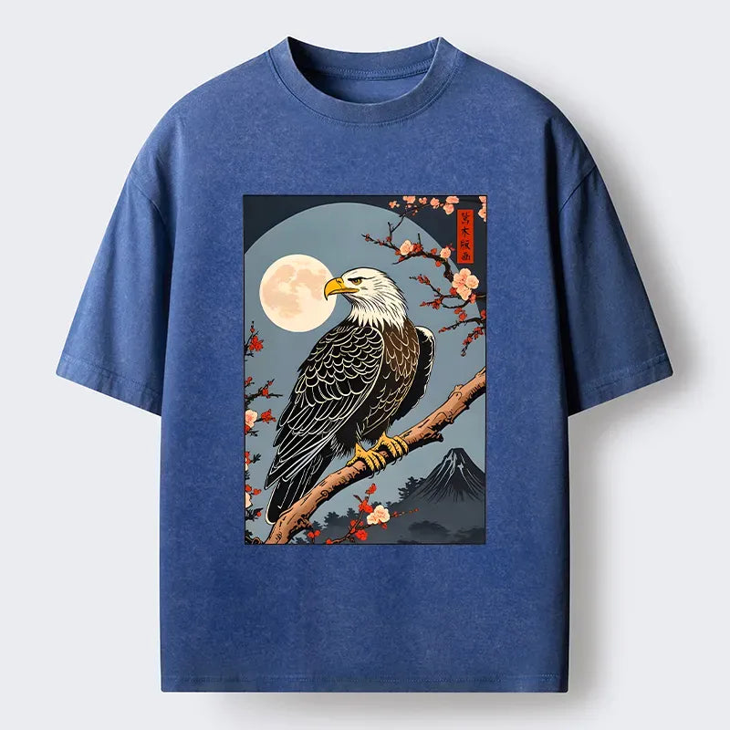 Ukiyo-e Eagle T-Shirt Free Shipping