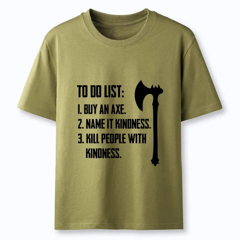 Japanese vintage axe joke t-shirt