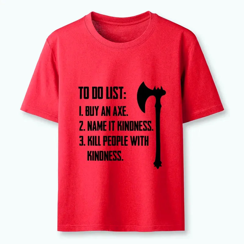 Japanese vintage axe joke t-shirt