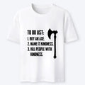 Japanese vintage axe joke t-shirt