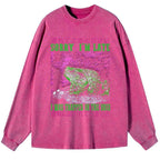 Kyoto-Lion A Frog In Distress Japanese Washed Long Sleeve T-Shirt