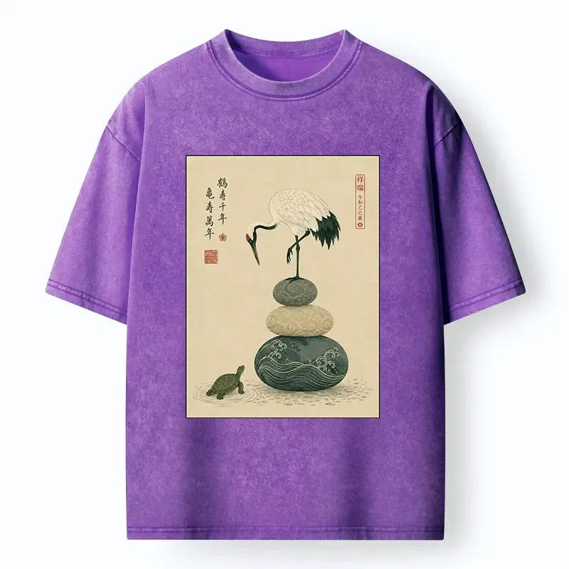 Kyoto Lion Turtle Crane O-Shirt Gift Idea