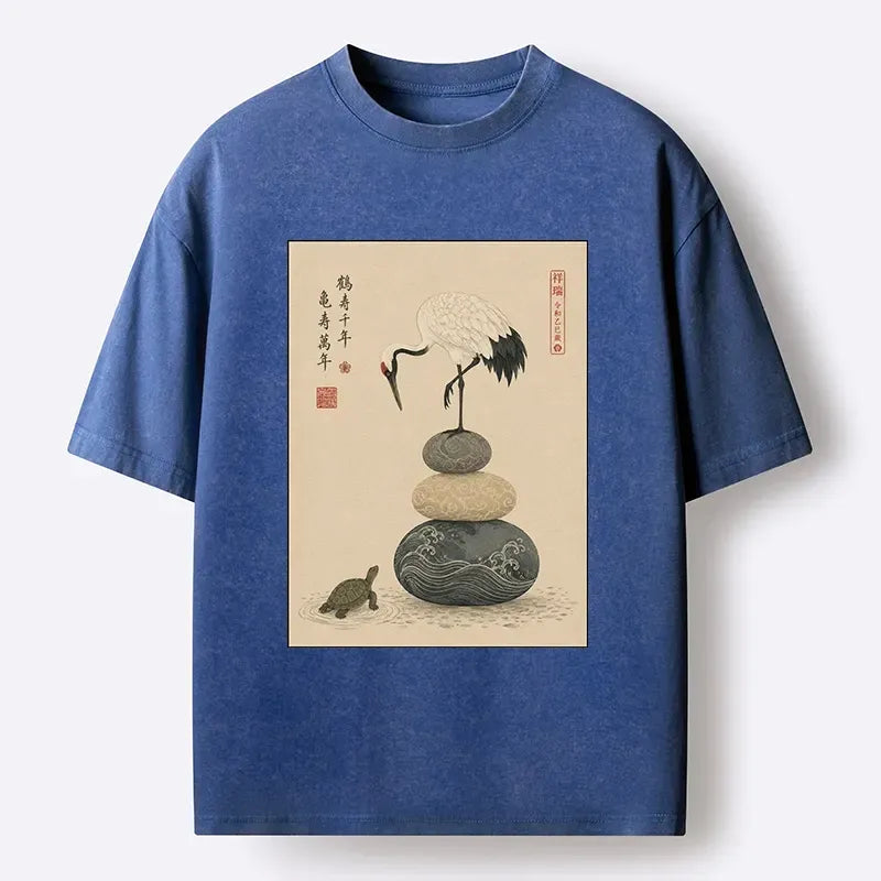 Kyoto Lion Turtle Crane O-Shirt Gift Idea