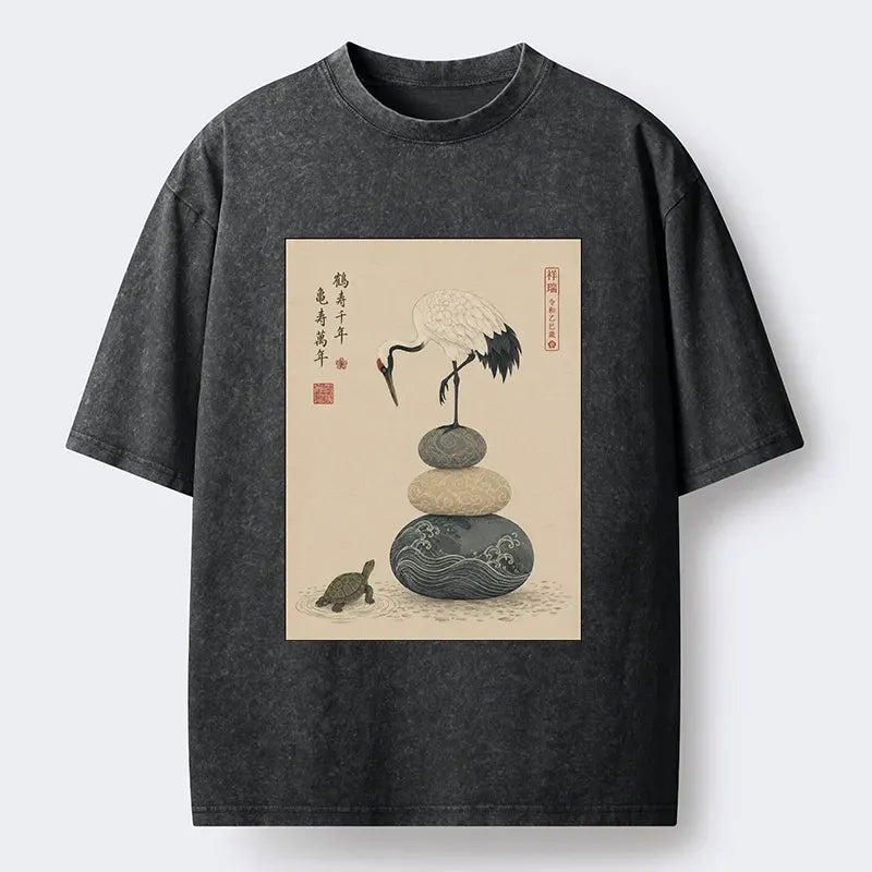 Kyoto Lion Turtle Crane O-Shirt Gift Idea