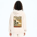 Kyoto-Lion Crane Spirit Washed Zip Hoodie