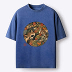 Autumn Sake Break Raccoon Shirt on Sale