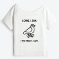 Kyoto-Lion Funny Meme Bird Just Needs A Break Off Shoulder T-Shirt