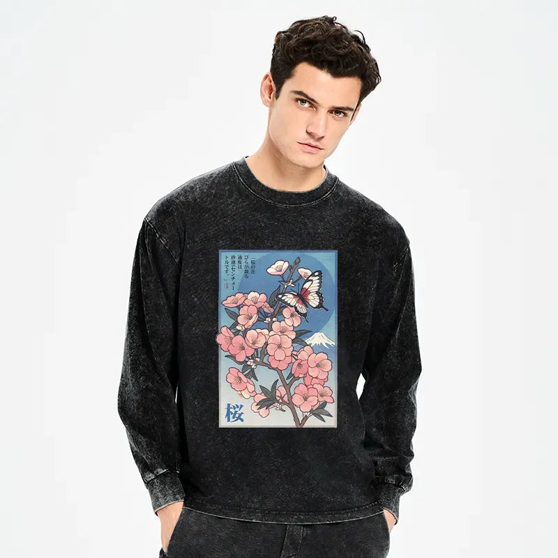 Japanese Ukiyoe Cherry Blossom T-Shirt