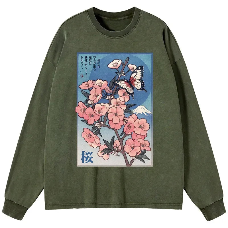 Japanese Ukiyoe Cherry Blossom T-Shirt