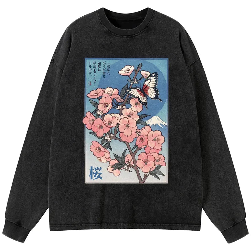 Japanese Ukiyoe Cherry Blossom T-Shirt