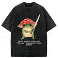 Frog Samurai Washed T-Shirt