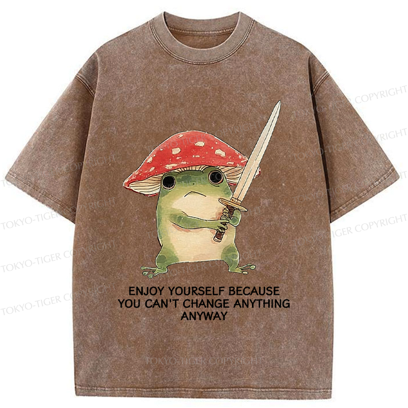 Frog Samurai Washed T-Shirt