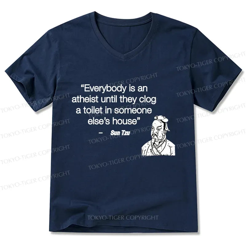 Kyoto-Lion Funny Sun Tzu Saying V-Neck Classic T-Shirt