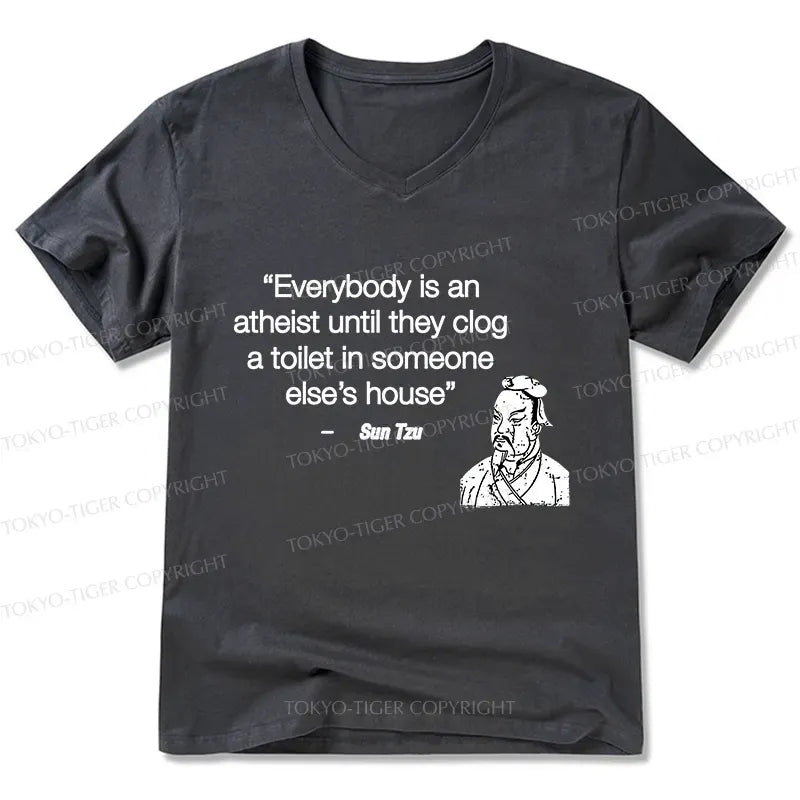 Kyoto-Lion Funny Sun Tzu Saying V-Neck Classic T-Shirt