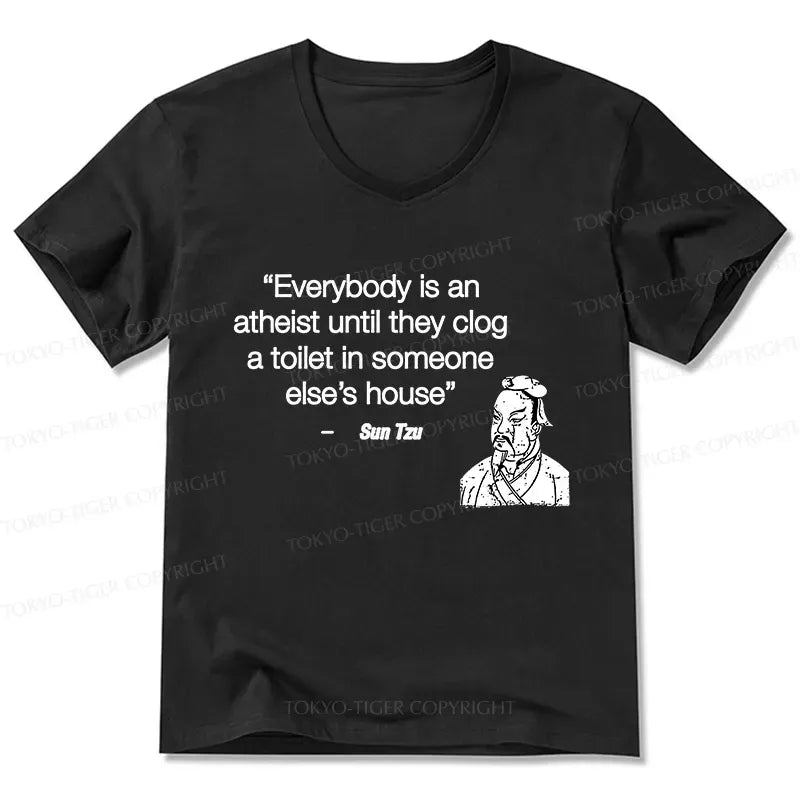 Kyoto-Lion Funny Sun Tzu Saying V-Neck Classic T-Shirt
