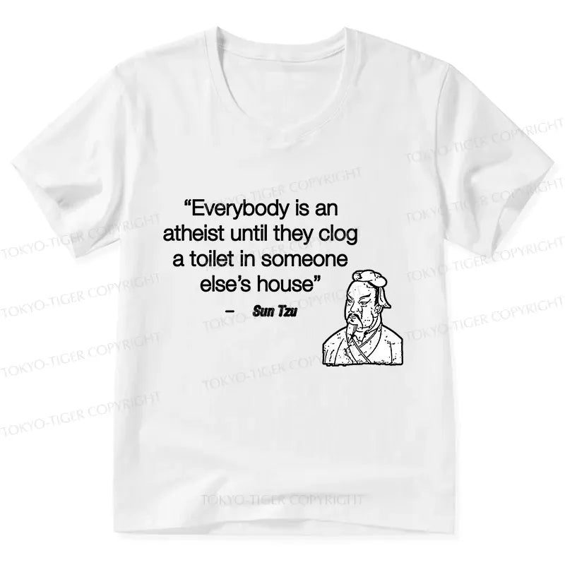 Kyoto-Lion Funny Sun Tzu Saying V-Neck Classic T-Shirt