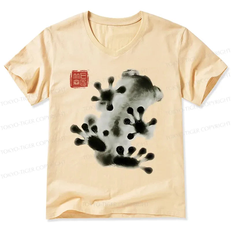 Vintage Ukiyo-e Frog T-Shirt for Summer