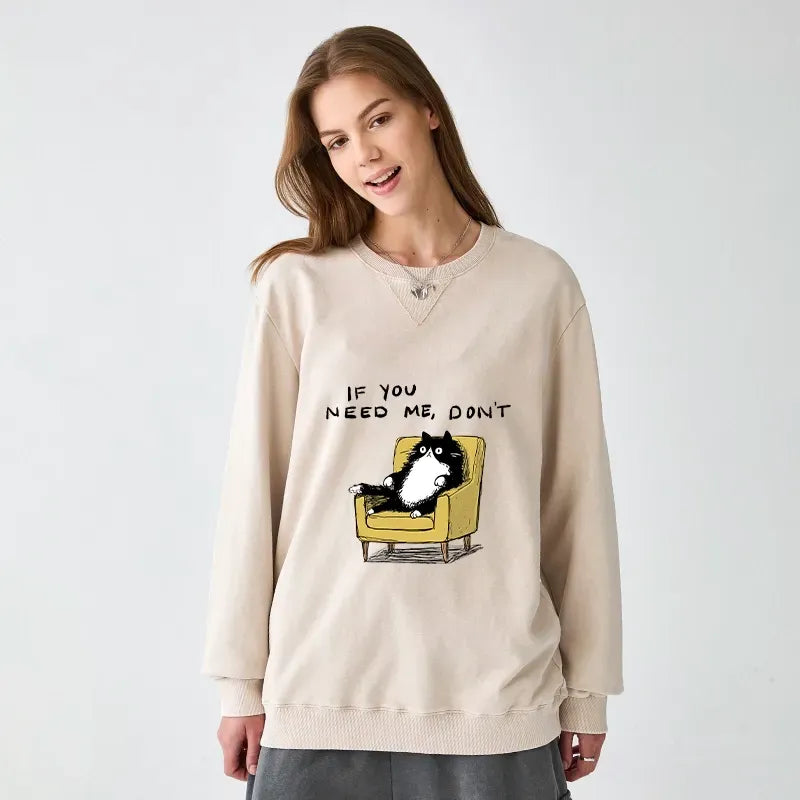 Washed terry sweatshirt with free shipping
