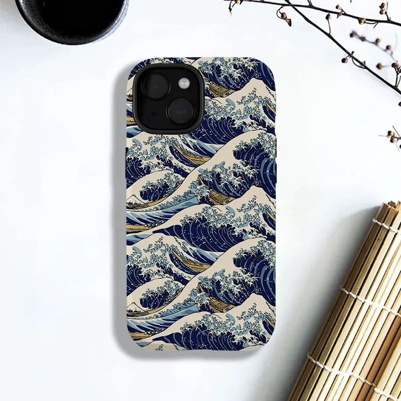 Japanese Great Wave iPhone 15 case