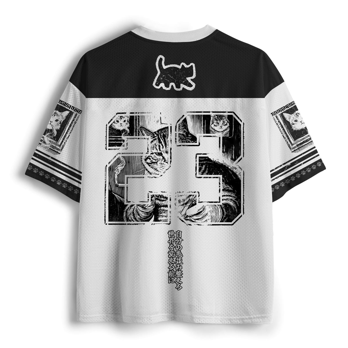 Kyoto-Lion Tattoo Parlor Cats Mesh Jersey